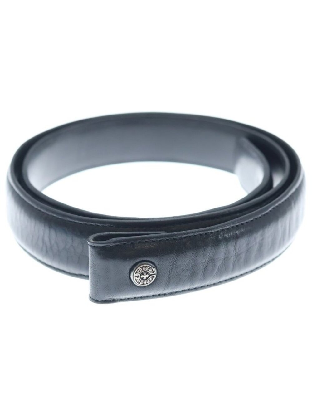 Chrome Hearts 1.0 Strap Scroll Rabe Roulis Betts Leather Belt Black